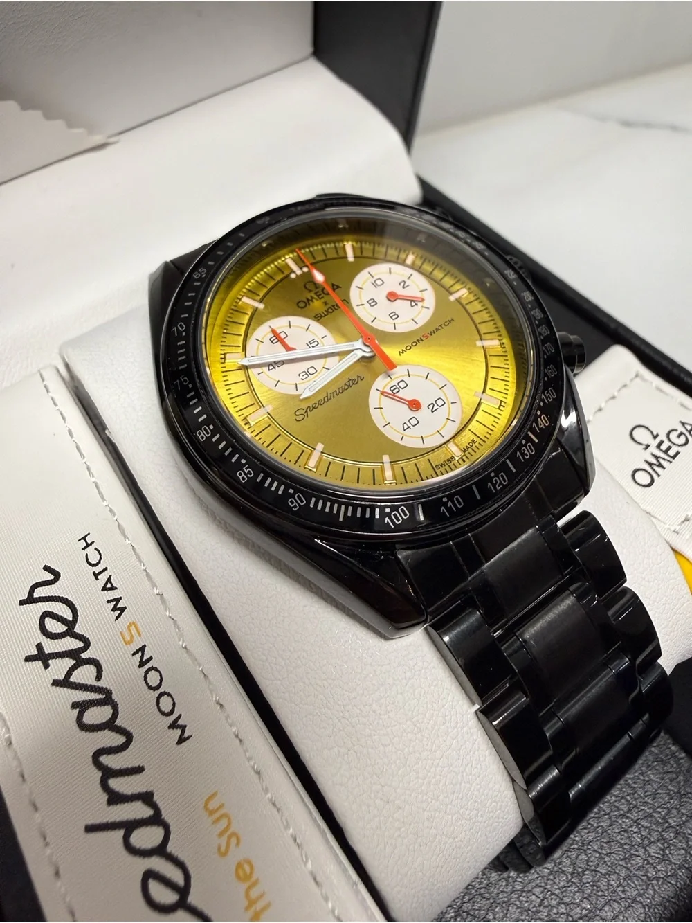 MoonSwatch MOD Mission to the Sun on Stainless Steel Watch